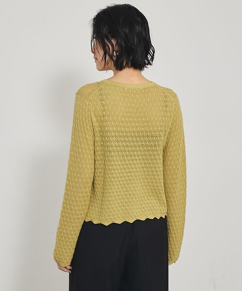 qualite / カリテ Tシャツ | スカラップレースニット | 詳細15