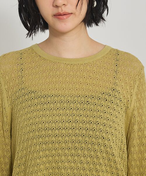 qualite / カリテ Tシャツ | スカラップレースニット | 詳細16