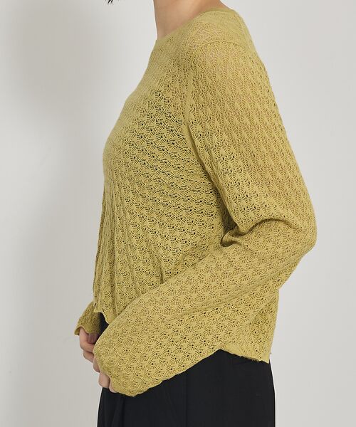 qualite / カリテ Tシャツ | スカラップレースニット | 詳細17