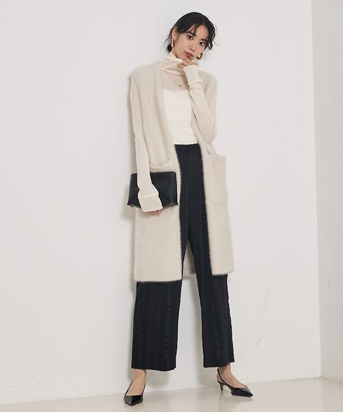 qualite / カリテ ニット・セーター | 【大人気ジレが今季verに！】フォックスカシミアロングジレ | 詳細1