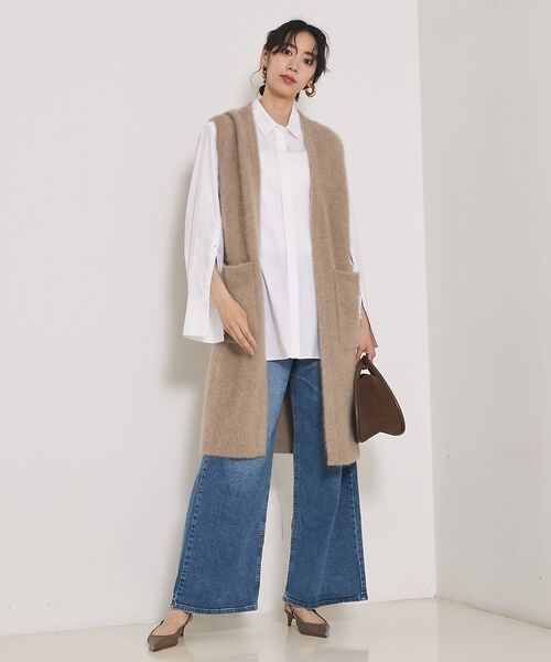 qualite / カリテ ニット・セーター | 【大人気ジレが今季verに！】フォックスカシミアロングジレ | 詳細12