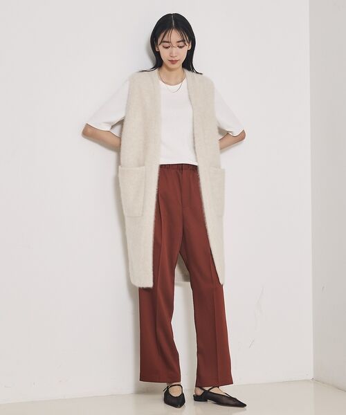 qualite / カリテ ニット・セーター | 【大人気ジレが今季verに！】フォックスカシミアロングジレ | 詳細14