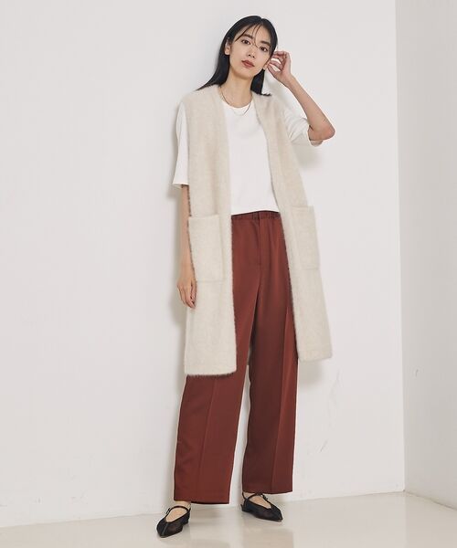 qualite / カリテ ニット・セーター | 【大人気ジレが今季verに！】フォックスカシミアロングジレ | 詳細15