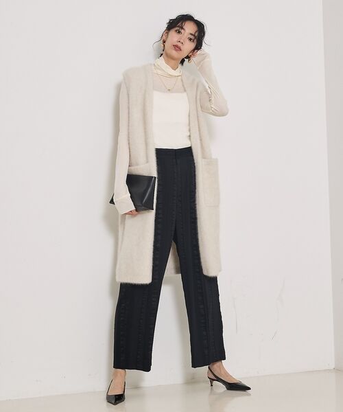 qualite / カリテ ニット・セーター | 【大人気ジレが今季verに！】フォックスカシミアロングジレ | 詳細16