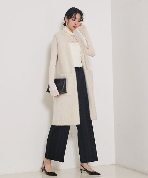 qualite / カリテ ニット・セーター | 【大人気ジレが今季verに！】フォックスカシミアロングジレ | 詳細2
