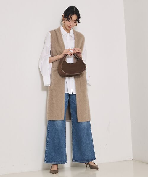 qualite / カリテ ニット・セーター | 【大人気ジレが今季verに！】フォックスカシミアロングジレ | 詳細8