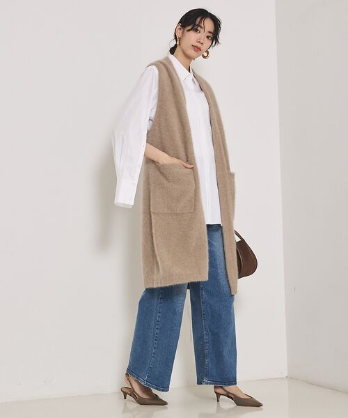 qualite / カリテ ニット・セーター | 【大人気ジレが今季verに！】フォックスカシミアロングジレ | 詳細9