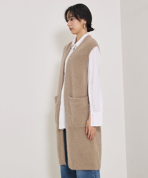 qualite / カリテ ニット・セーター | 【大人気ジレが今季verに！】フォックスカシミアロングジレ | 詳細10
