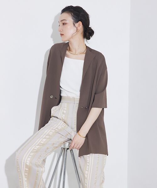 qualite / カリテ パンツ | 【セットアップ対応】キュプラストライプパンツ | 詳細4