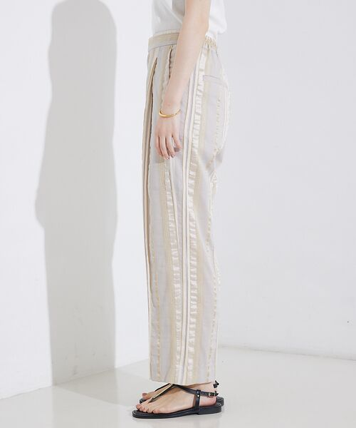 qualite / カリテ パンツ | 【セットアップ対応】キュプラストライプパンツ | 詳細5