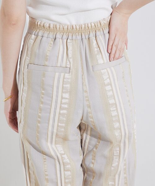 qualite / カリテ パンツ | 【セットアップ対応】キュプラストライプパンツ | 詳細7