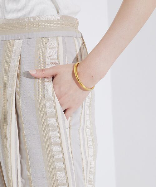 qualite / カリテ パンツ | 【セットアップ対応】キュプラストライプパンツ | 詳細9