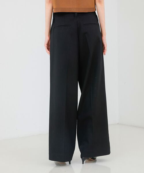 qualite / カリテ パンツ | TCツイルWループタックワイドパンツ | 詳細14