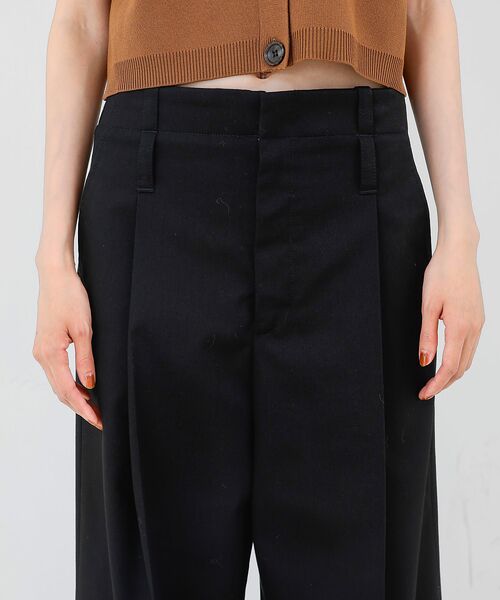 qualite / カリテ パンツ | TCツイルWループタックワイドパンツ | 詳細15