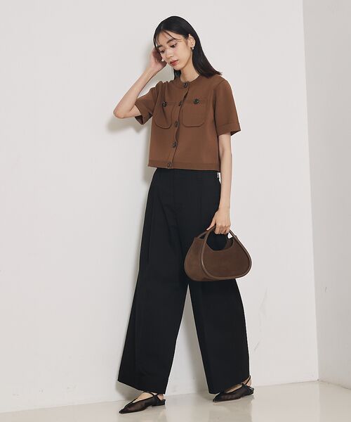 qualite / カリテ パンツ | TCツイルWループタックワイドパンツ | 詳細17