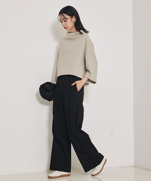 qualite / カリテ パンツ | TCツイルWループタックワイドパンツ | 詳細19