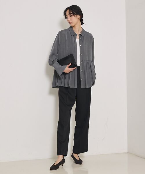 qualite / カリテ パンツ | センタープレスカルゼイージーパンツ | 詳細11
