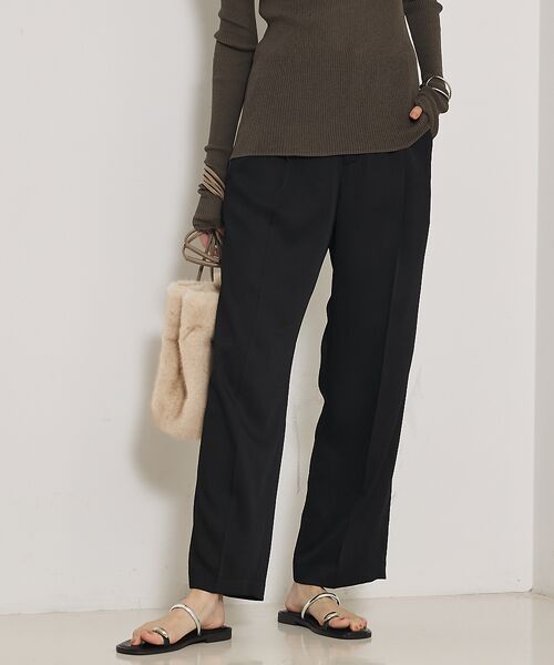 qualite / カリテ パンツ | センタープレスカルゼイージーパンツ | 詳細17