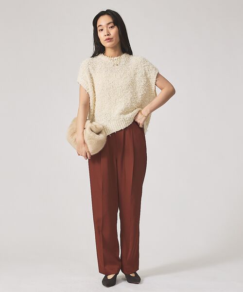 qualite / カリテ パンツ | センタープレスカルゼイージーパンツ | 詳細2