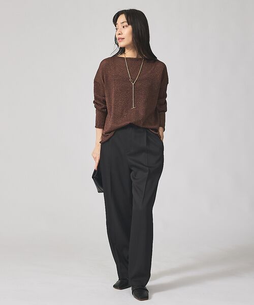 qualite / カリテ パンツ | センタープレスカルゼイージーパンツ | 詳細5