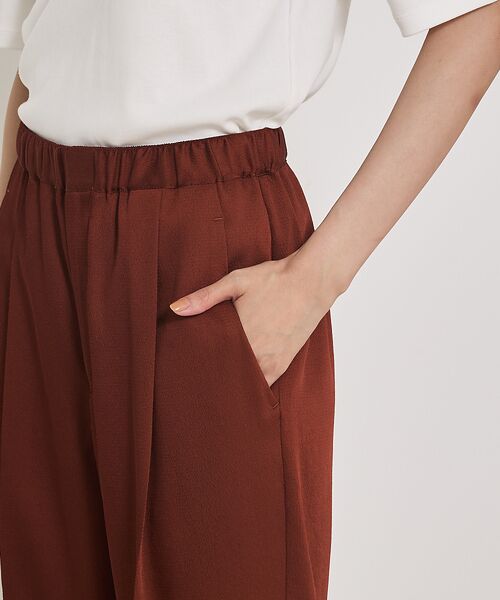 qualite / カリテ パンツ | センタープレスカルゼイージーパンツ | 詳細20