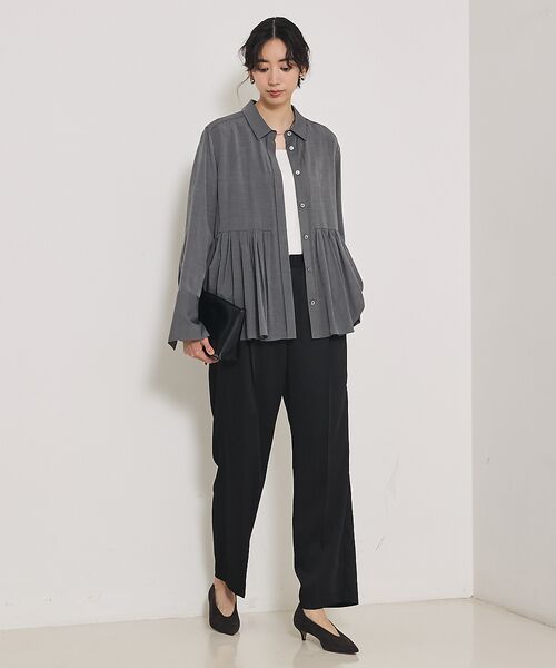 qualite / カリテ パンツ | センタープレスカルゼイージーパンツ | 詳細25