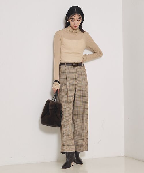 qualite / カリテ パンツ | 【セットアップ対応】TWツイルチェックパンツ | 詳細1