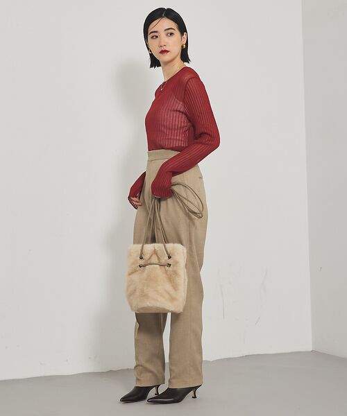 qualite / カリテ パンツ | 【セットアップ対応】ツイードタックテーパード | 詳細12