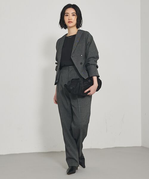 qualite / カリテ パンツ | 【セットアップ対応】ツイードタックテーパード | 詳細17