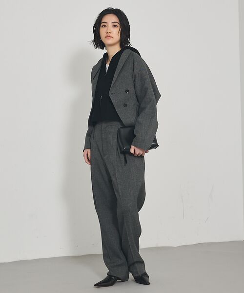 qualite / カリテ パンツ | 【セットアップ対応】ツイードタックテーパード | 詳細18