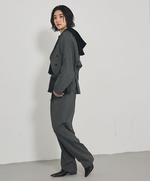 qualite / カリテ パンツ | 【セットアップ対応】ツイードタックテーパード | 詳細19