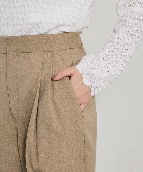 qualite / カリテ パンツ | 【セットアップ対応】ツイードタックテーパード | 詳細7