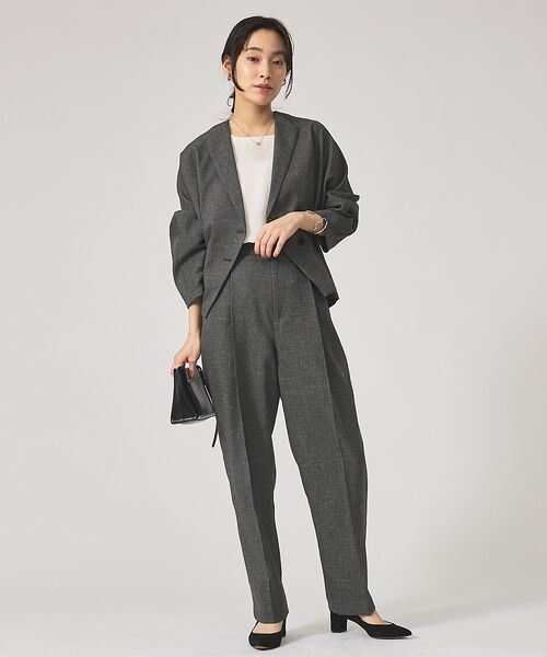 qualite / カリテ パンツ | 【セットアップ対応】ツイードタックテーパード | 詳細24