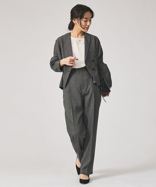 qualite / カリテ パンツ | 【セットアップ対応】ツイードタックテーパード | 詳細25