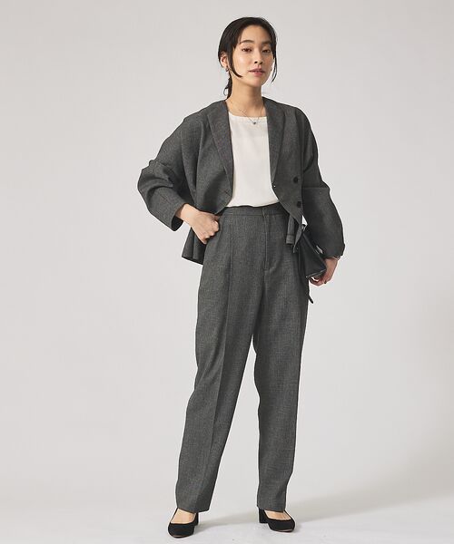 qualite / カリテ パンツ | 【セットアップ対応】ツイードタックテーパード | 詳細26