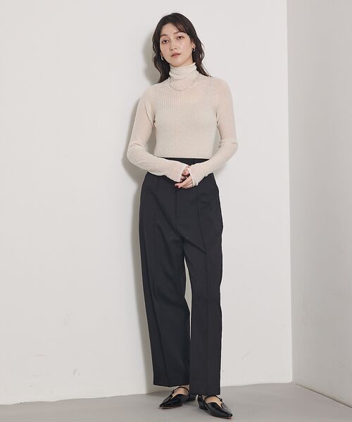 qualite / カリテ パンツ | 【Oggi 掲載】ツイルピンタックパンツ | 詳細1