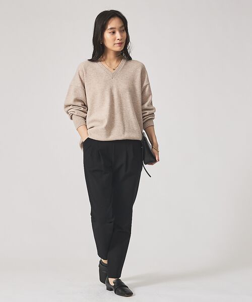 qualite / カリテ パンツ | 【2WAYタックパンツシリーズ新素材!】ウォームサテンタックパンツ | 詳細14