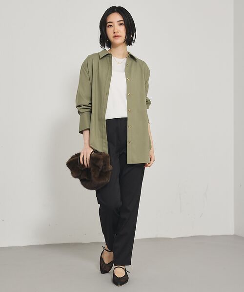 qualite / カリテ パンツ | 【2WAYタックパンツシリーズ新素材!】ウォームサテンタックパンツ | 詳細6