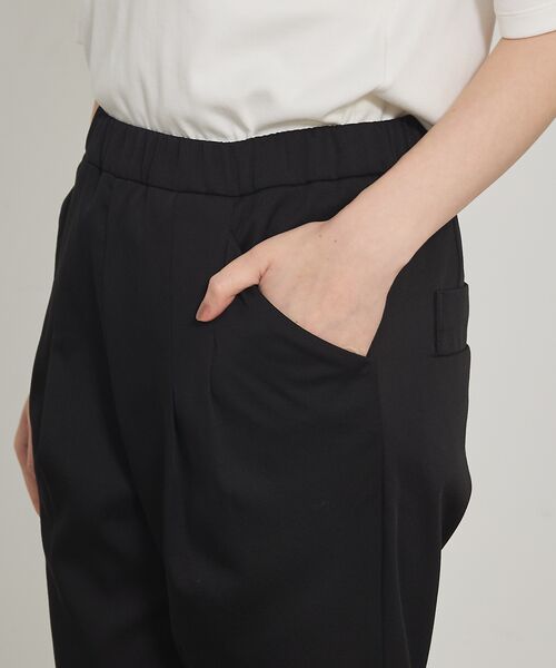 qualite / カリテ パンツ | 【2WAYタックパンツシリーズ新素材!】ウォームサテンタックパンツ | 詳細11