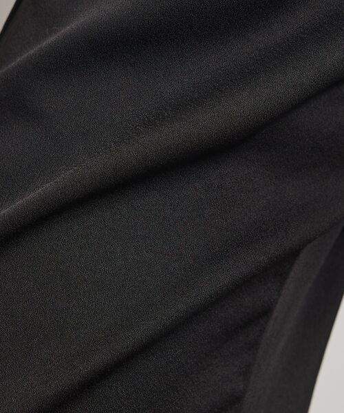 qualite / カリテ パンツ | 【気品あるツヤ感】ジョーゼットサテンワイドパンツ | 詳細20