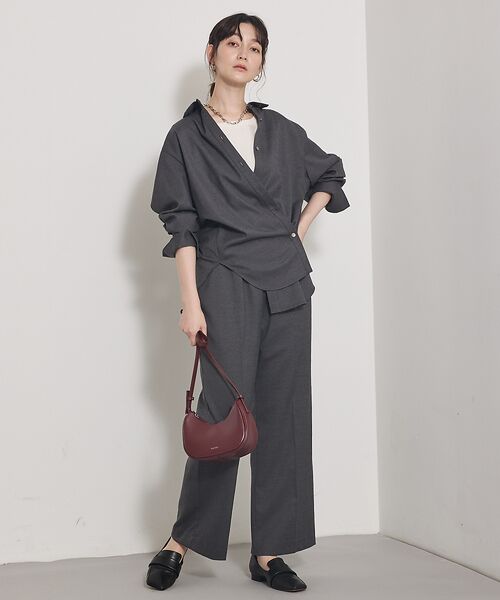 qualite / カリテ パンツ | 【セットアップ対応】ソフトサキソニードロストパンツ | 詳細1