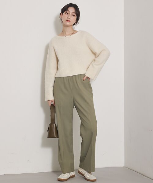qualite / カリテ パンツ | 【セットアップ対応】ソフトサキソニードロストパンツ | 詳細12