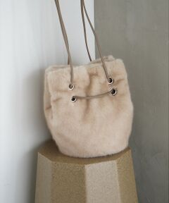 qualite / カリテ ショルダーバッグ | ファーバック/秋バッグ/冬バッグ/モコモコバッグ