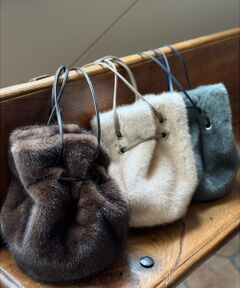 qualite / カリテ ショルダーバッグ | ファーバック/秋バッグ/冬バッグ/モコモコバッグ