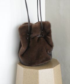 qualite / カリテ ショルダーバッグ | ファーバック/秋バッグ/冬バッグ/モコモコバッグ