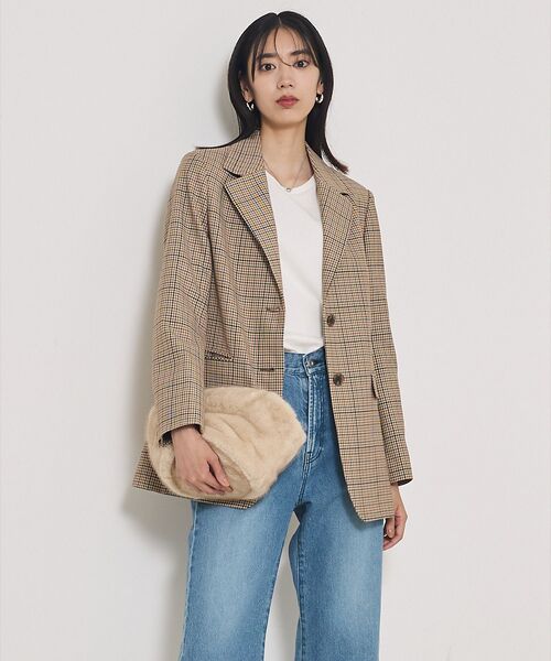 qualite / カリテ テーラードジャケット | 【Oggi・Can Cam 掲載】【セットアップ対応】TWツイルチェックテーラー | 詳細11