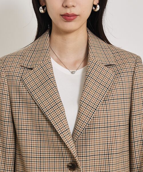 qualite / カリテ テーラードジャケット | 【Oggi・Can Cam 掲載】【セットアップ対応】TWツイルチェックテーラー | 詳細16