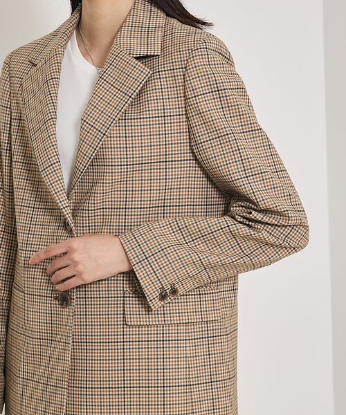 qualite / カリテ テーラードジャケット | 【Oggi・Can Cam 掲載】【セットアップ対応】TWツイルチェックテーラー | 詳細17
