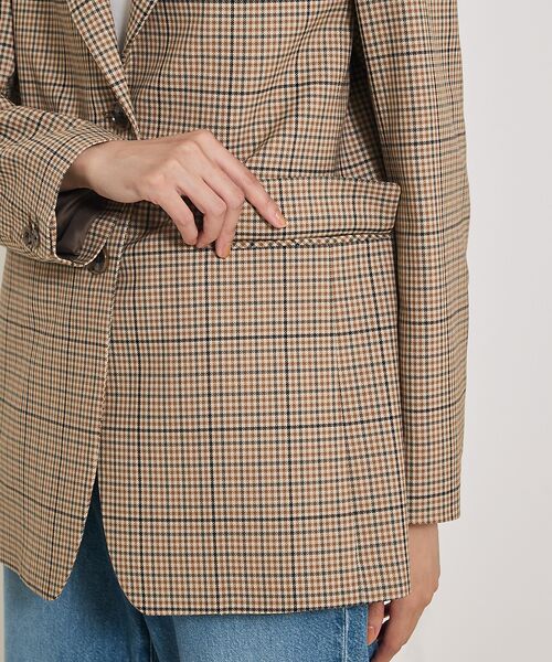 qualite / カリテ テーラードジャケット | 【Oggi・Can Cam 掲載】【セットアップ対応】TWツイルチェックテーラー | 詳細18