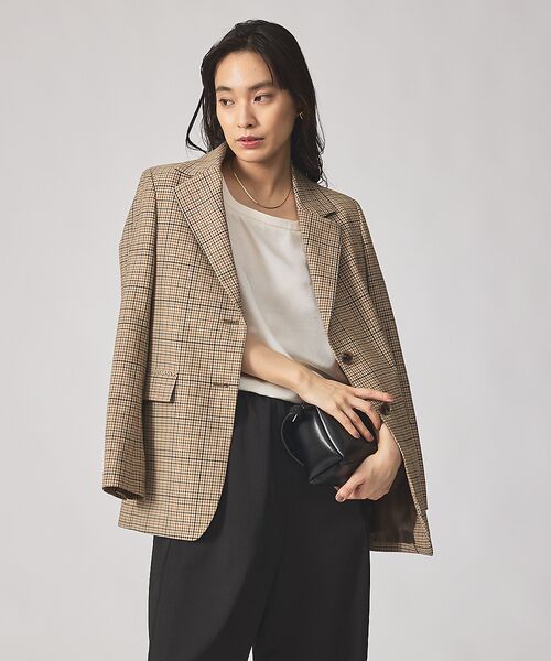 qualite / カリテ テーラードジャケット | 【Oggi・Can Cam 掲載】【セットアップ対応】TWツイルチェックテーラー | 詳細24